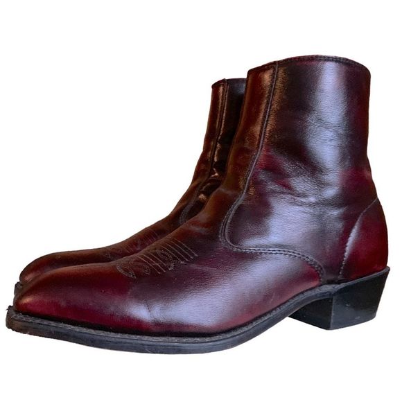 Laredo Fletcher Block Heel Cowboy Boots  Leather Men’s Size 13 SP1122 Western - Picture 2 of 16